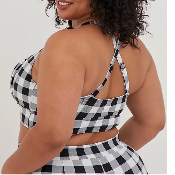 TORRID NWT RETRO GINGHAM SWIM TO & ULTRA HIGH WAIST SWIM SHORT - Picture 5 of 10